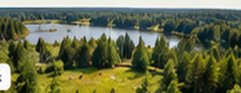 Иллюстрация участка у леса